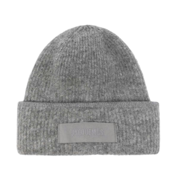 Logo Patch Wool Blend Beanie 