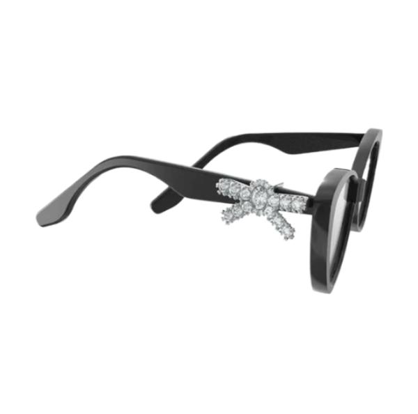SHUSHU/TONG YVMIN Side Crystal Bow Embellished Glasses