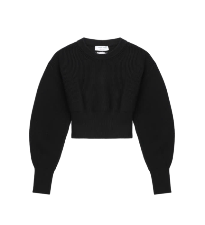 Knit crop pullover