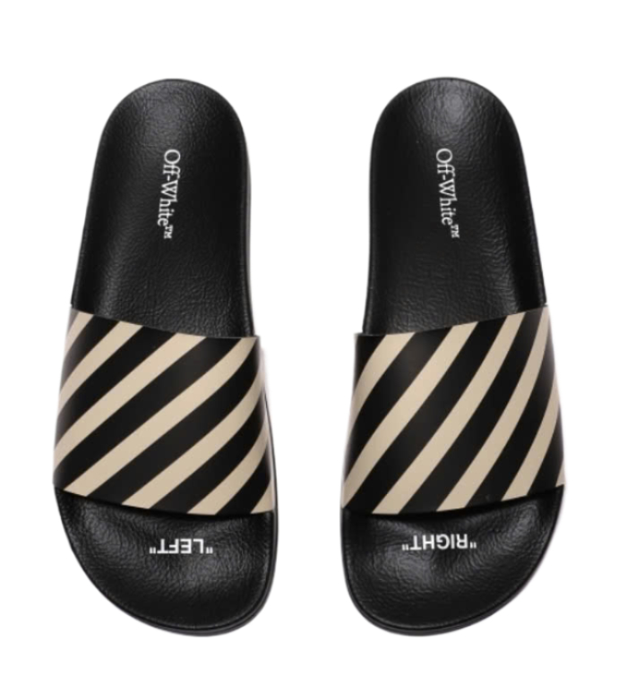 Diagonal Printing Slippers