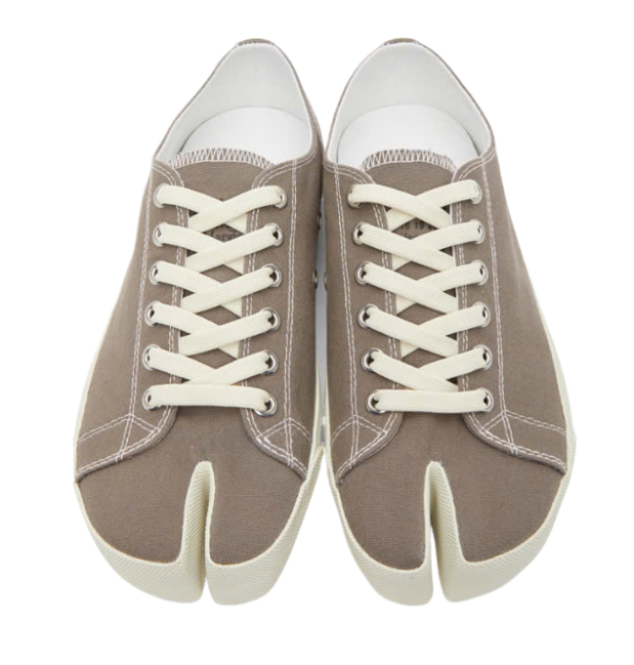 TABI CANVAS SNEAKERS TAUPE