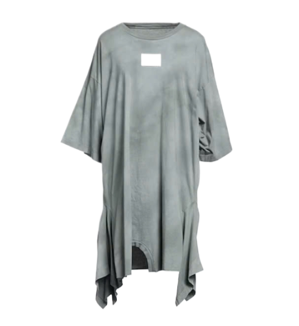 OVERSIZED FIT Jersey Tee-Dress with Flared Bottom