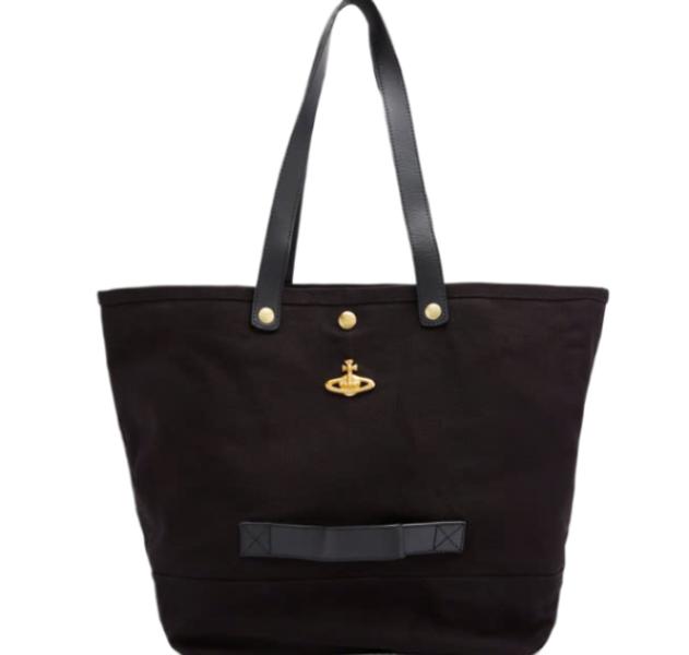 Canvas Utility Shopper Tote Bag