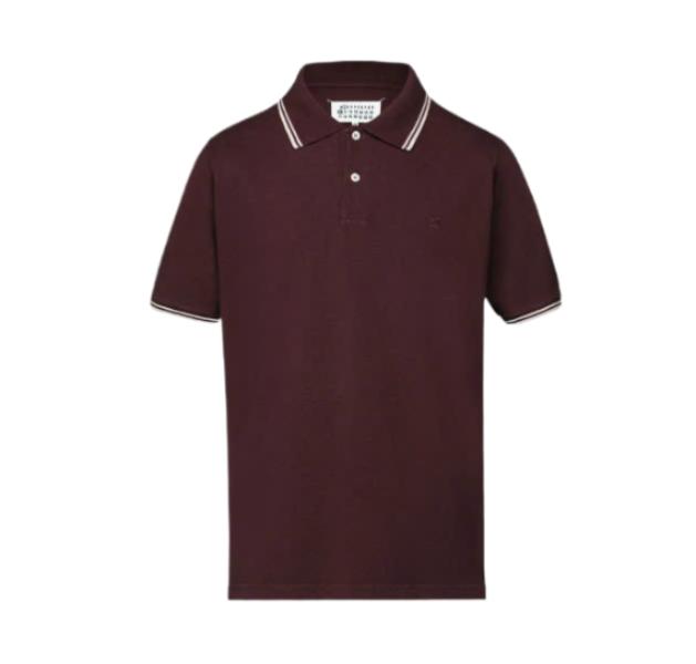 M Logo Piquet Polo Shirt Bordeaux