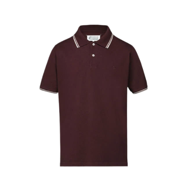 M Logo Piquet Polo Shirt Bordeaux