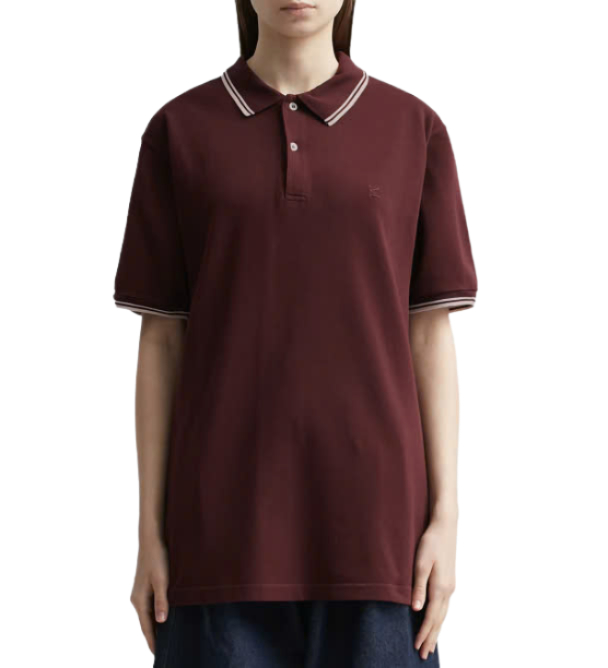 M Logo Piquet Polo Shirt Bordeaux