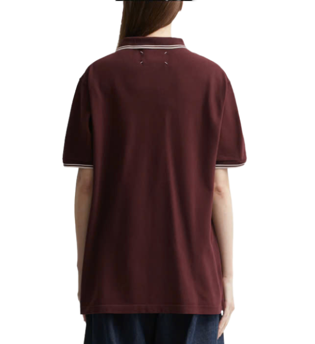 M Logo Piquet Polo Shirt Bordeaux