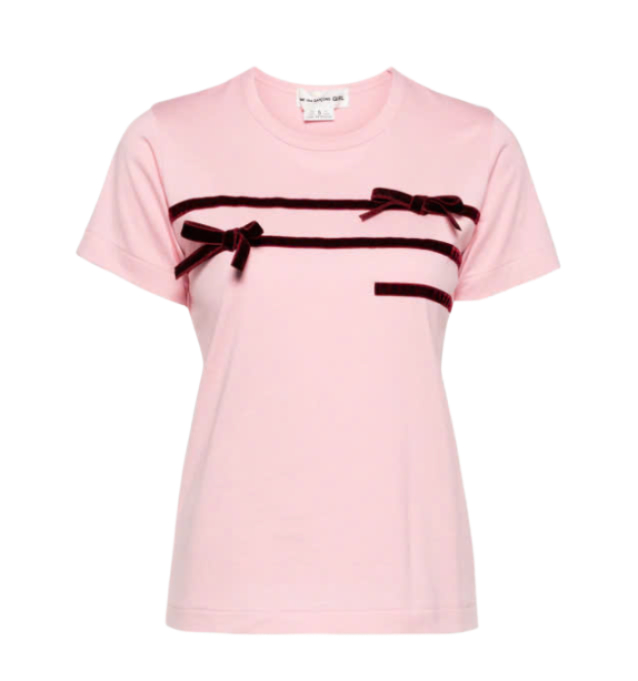 Velvet ribbon t-shirt