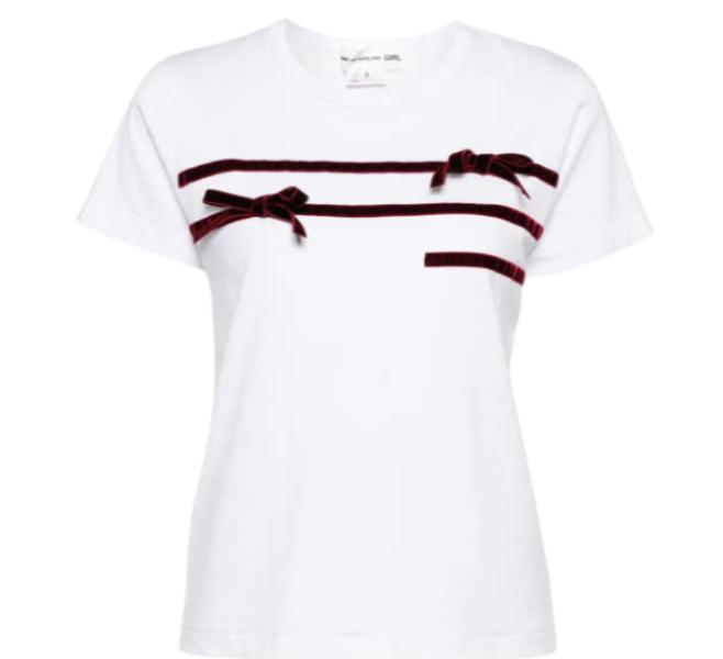 Velvet ribbon t-shirt