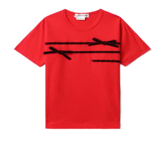 Velvet ribbon t-shirt