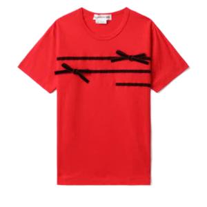 Velvet ribbon t-shirt