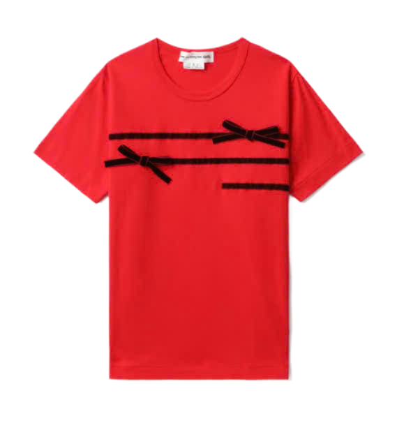 Velvet ribbon t-shirt