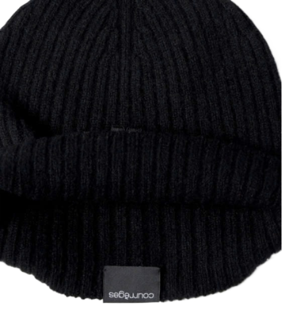 Logo embroidered wool beanie