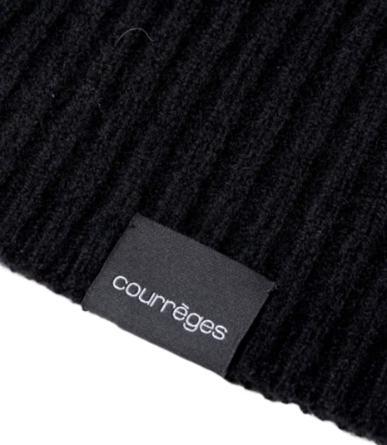 Logo embroidered wool beanie