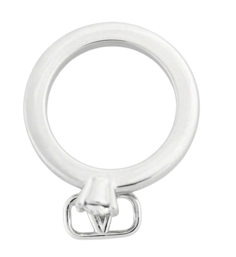 Swarovski® Crystal Mini V Logo Metal Ring