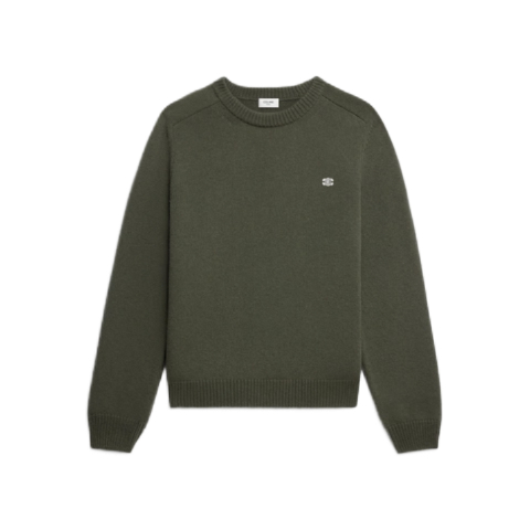 Triomphe Crewneck Wool Cashmere Sweater