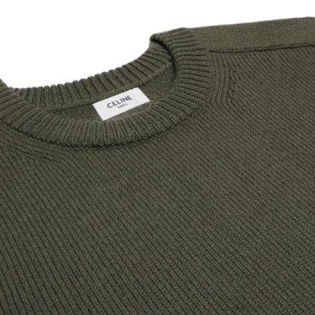 Triomphe Crewneck Wool Cashmere Sweater