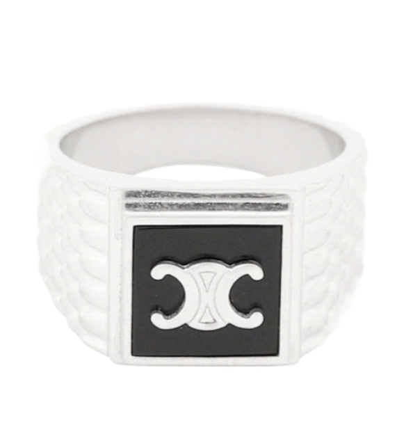 Triomphe Python Signet Ring