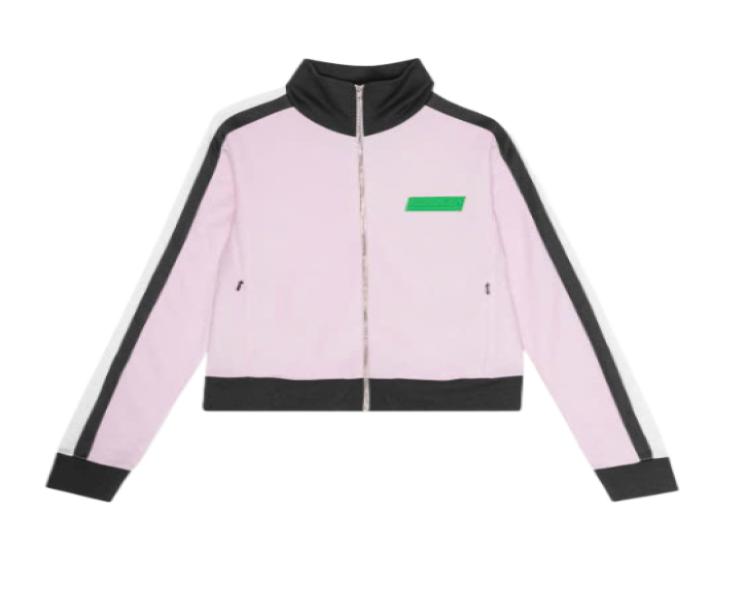 Sporty Jersey Tracksuit Jacket