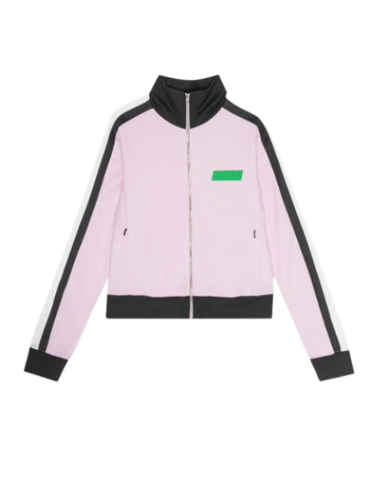 Sporty Jersey Tracksuit Jacket