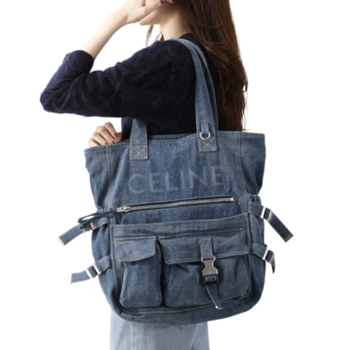 Denim tote bag