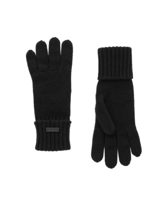 Cashmere logo gloves