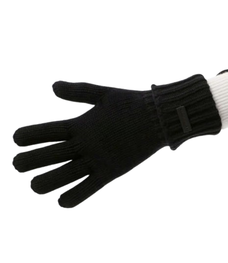 Cashmere logo gloves