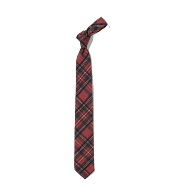 Tartan Check Corduroy Tie