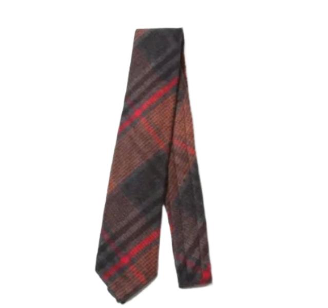 Checked flannel tie