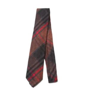 Checked flannel tie