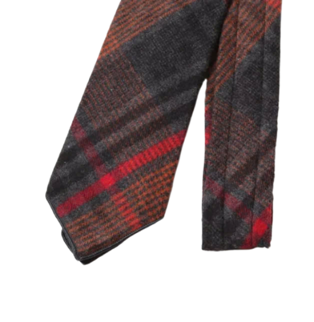 Checked flannel tie