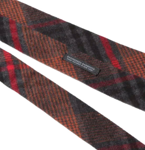 Checked flannel tie