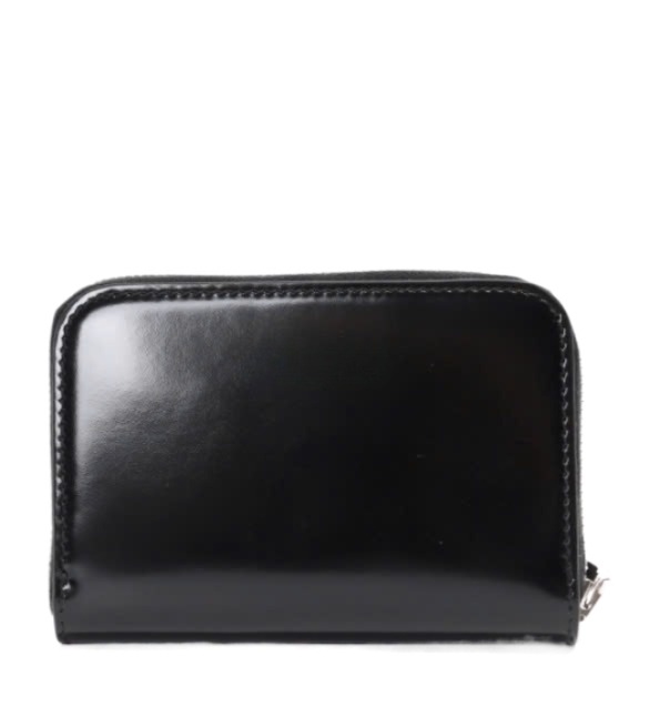 Leather zipper wallet