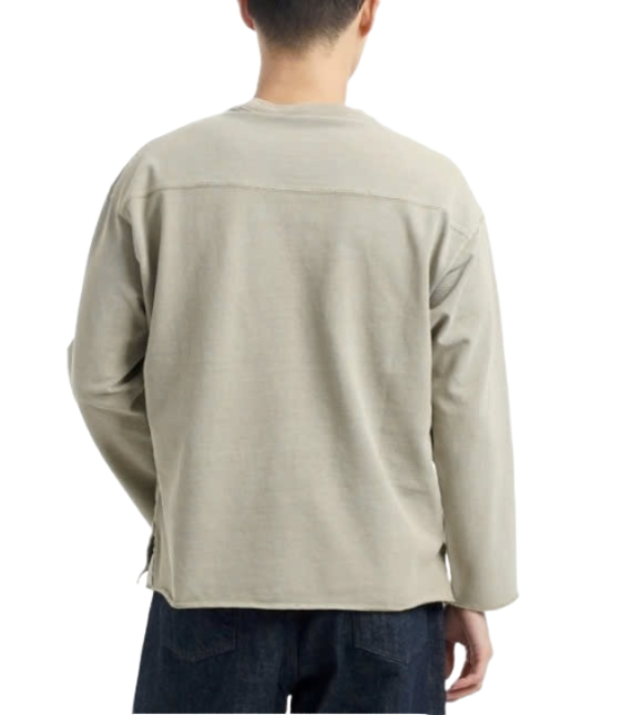 Football Crew Pigment Dyed Long Sleeve Tee