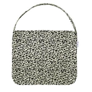 Emis Leopard Corduroy Eco Bag White