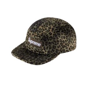 Supreme Leopard Velvet Camp Cap Olive - 24SS