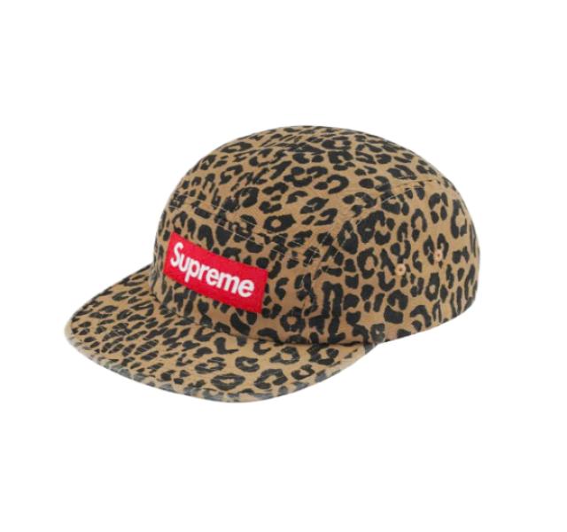 Washed Chino Twill Camp Cap Leopard - 23FW