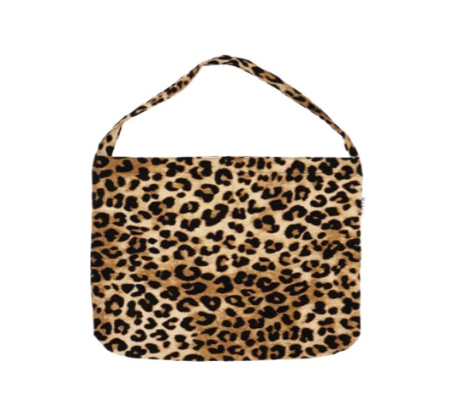 Emis New Leopard Corduroy Eco Bag Beige