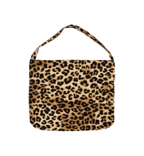 Emis New Leopard Corduroy Eco Bag Beige