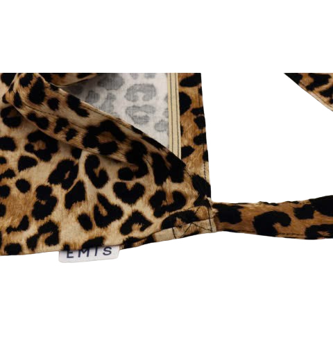 Emis New Leopard Corduroy Eco Bag Beige