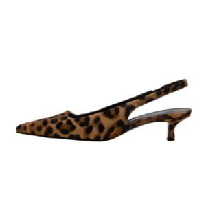 Leopard sling back kw2740 4cm slingback