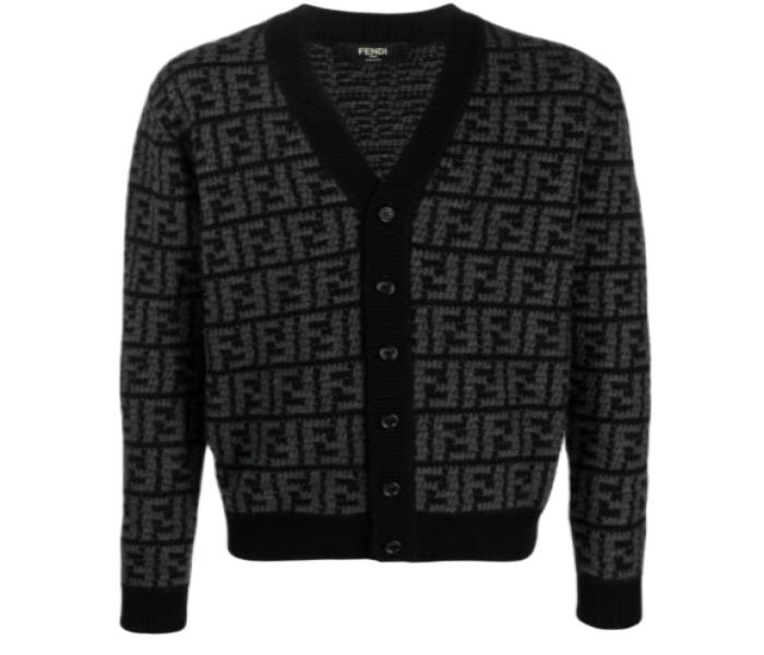 FF logo cashmere cardigan