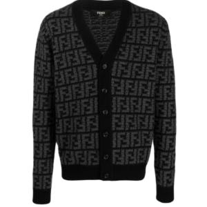 FF logo cashmere cardigan