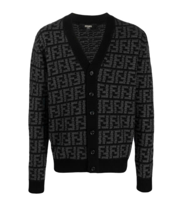 FF logo cashmere cardigan