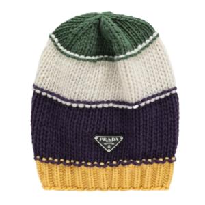 Striped Wool Cashmere Beanie