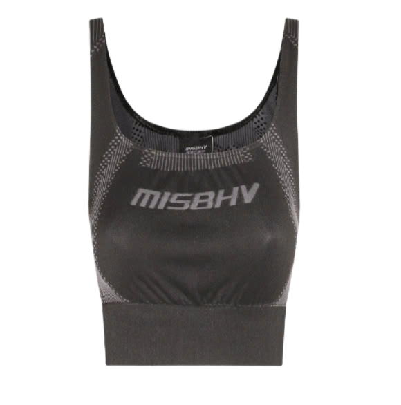 Sports Logo Jacquard Bra Top