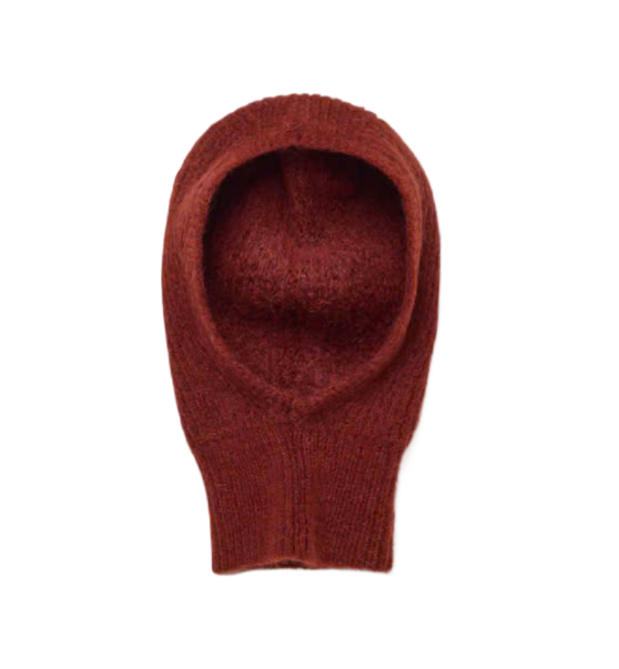 BUTTONS Rib Knit Balaclava