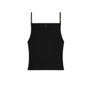 Re-edition logo ribbed tank top