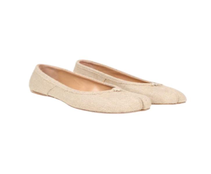 Tabi Ballerina Shoes Beige