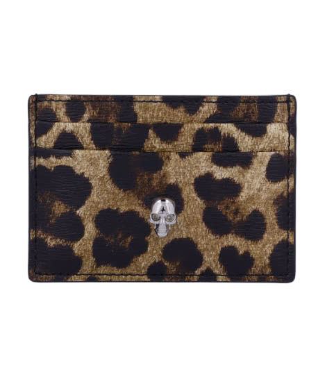 Skull Card Holder - Leopard